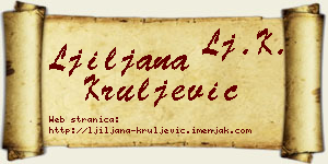 Ljiljana Kruljević vizit kartica